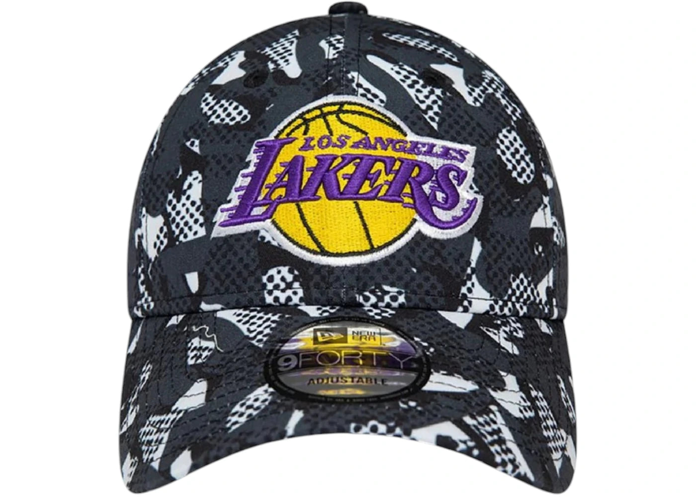 New Era Los Angeles Lakers Seasonal Print 9FORTY Cap (SS25) Black