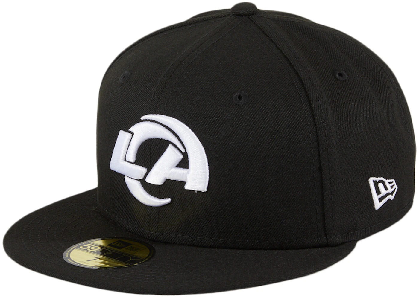 New Era Los Angeles Rams 59Fifty Fitted Hat Black/White – Side Kicks