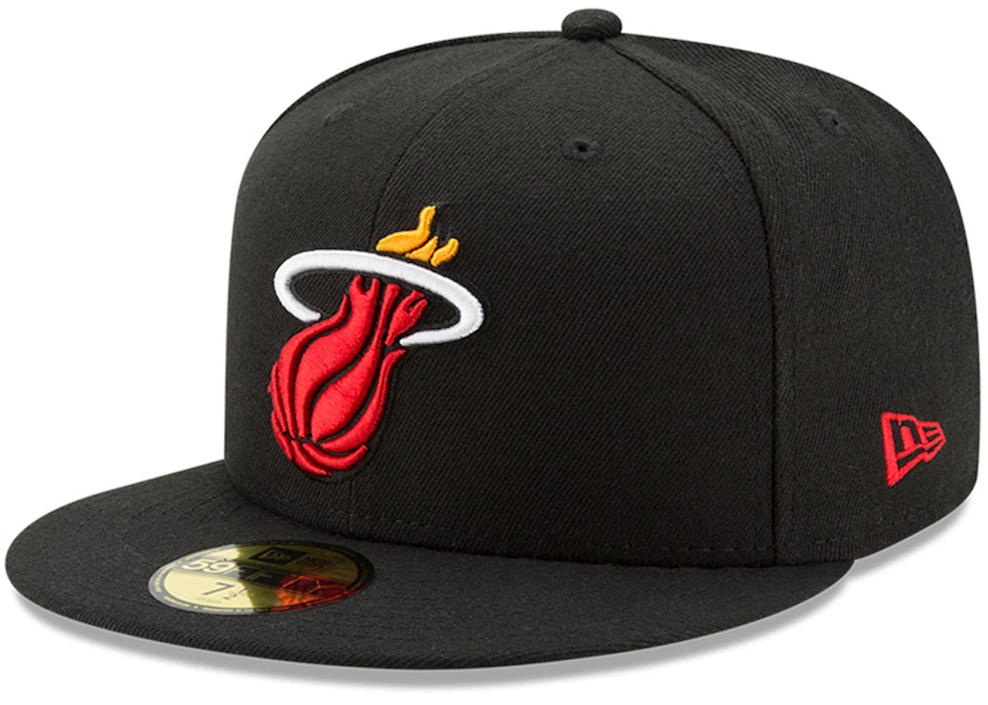 New Era Miami Heat Fitted 59Fifty Fitted Hat Black