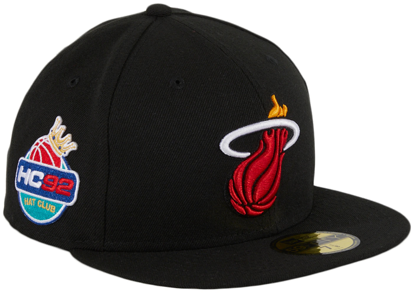 New Era Miami Heat HC92 Patch Fitted Hat Club Exclusive 59Fifty Fitted Hat Black