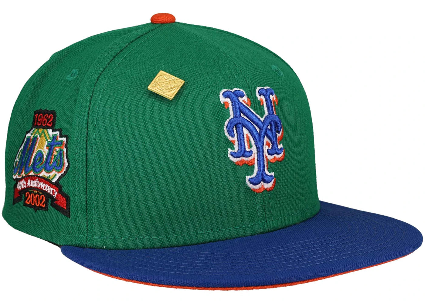 New Era New York Mets 40th Anniversary Capsule Exclusive 59Fifty Fitted Hat Green/Orange