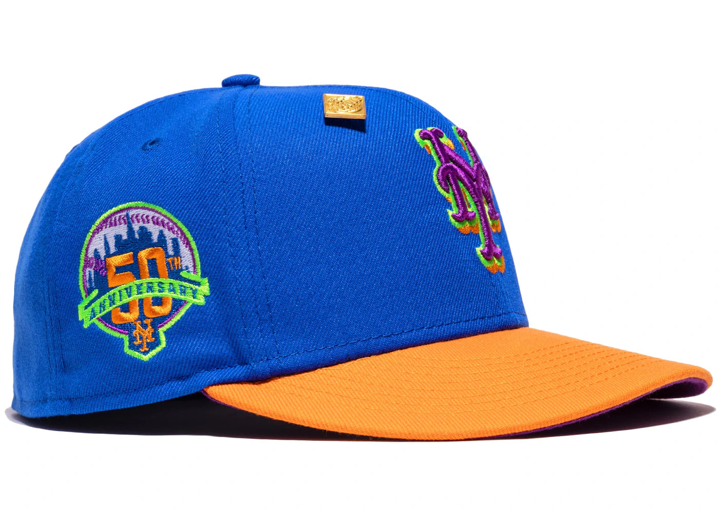 New Era New York Mets Capsule Sampler Pack 50th Anniversary 59Fifty Fitted Hat Blue/Purple