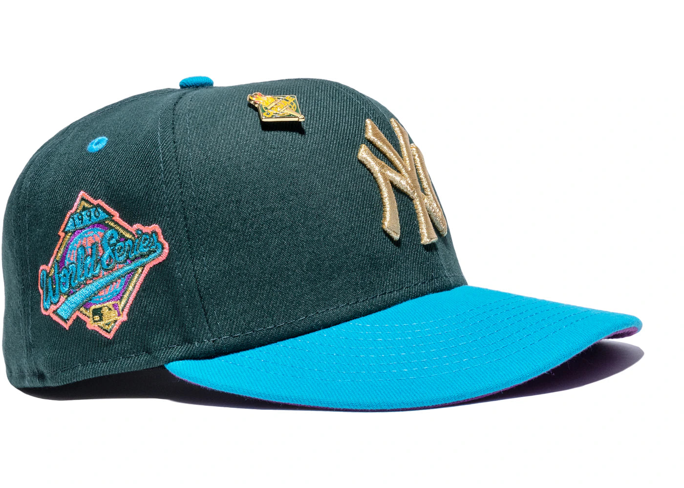 New Era New York Yankees '96 Olympic Collection (Part 2) 1996 World Series Capsule Hats Exclusive 59Fifty Fitted Hat Green/Purple