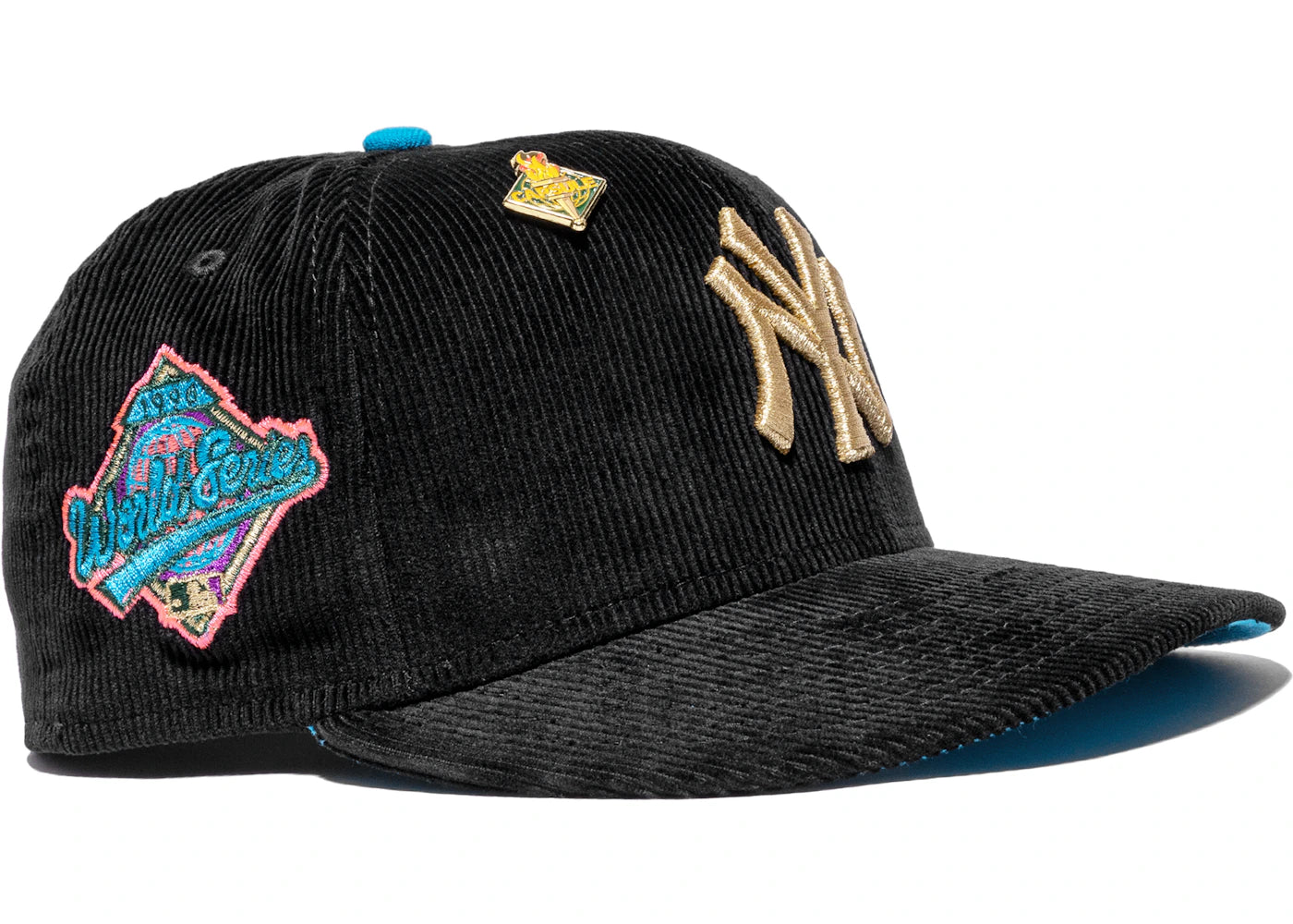 New Era New York Yankees '96 Olympic Collection (Part 2) Corduroy 1996 World Series Capsule Hats Exclusive 59Fifty Fitted Hat Black/Blue