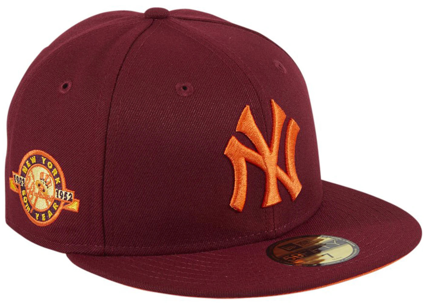 New Era New York Yankees Badlands 50th Anniversary Patch Hat Club Exclusive 59Fifty Fitted Hat Cardinal