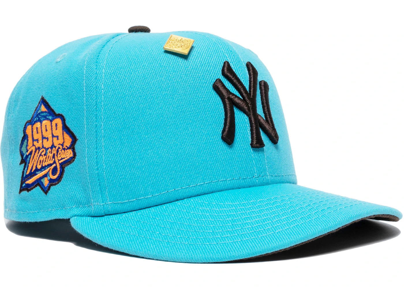New Era New York Yankees Capsule Hats 1999 World Series 59Fifty Fitted Hat Blue/Brown