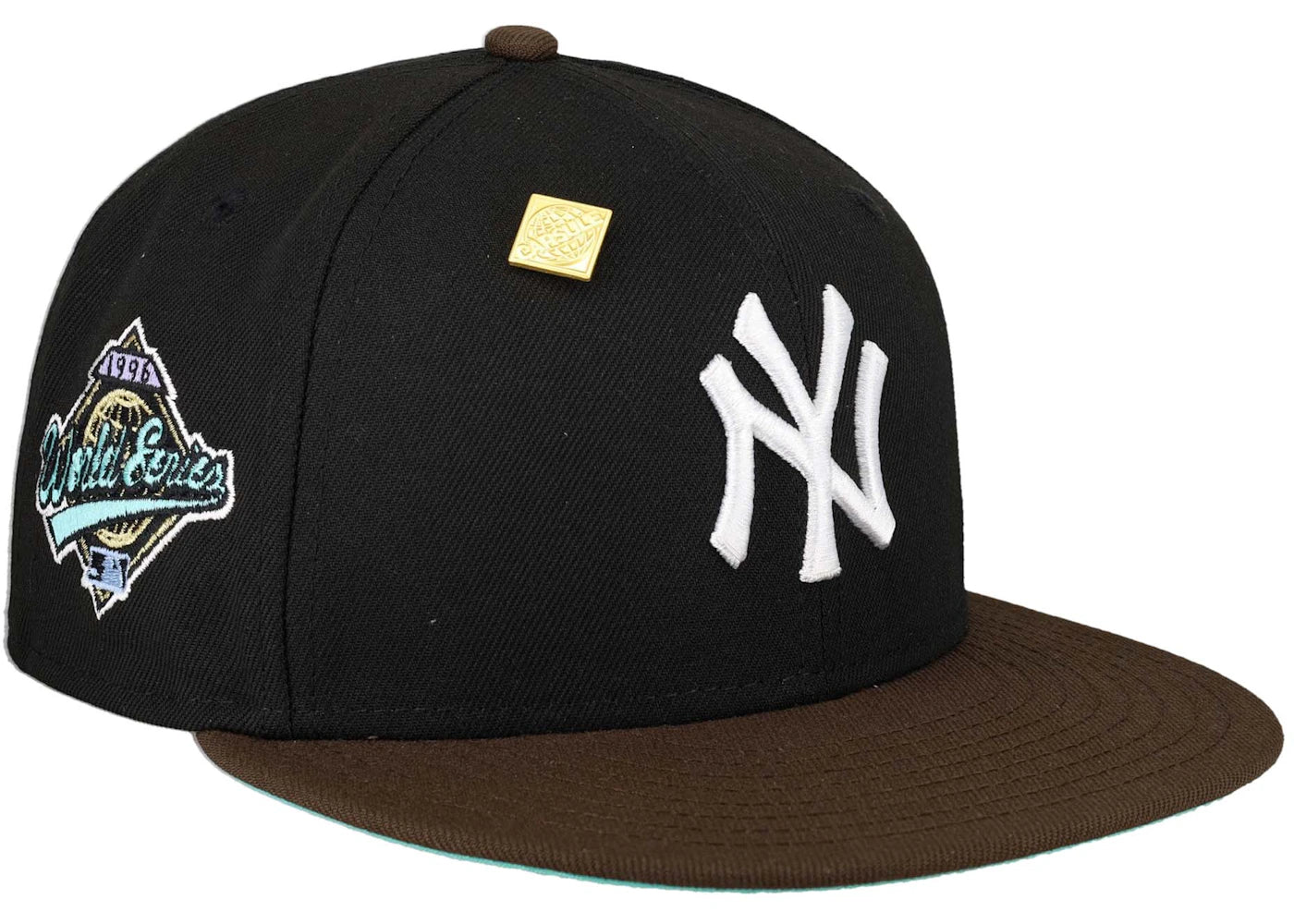 New Era New York Yankees Capsule Vintage Collection 1996 World Series Exclusive 59Fifty Fitted Hat Black/Teal