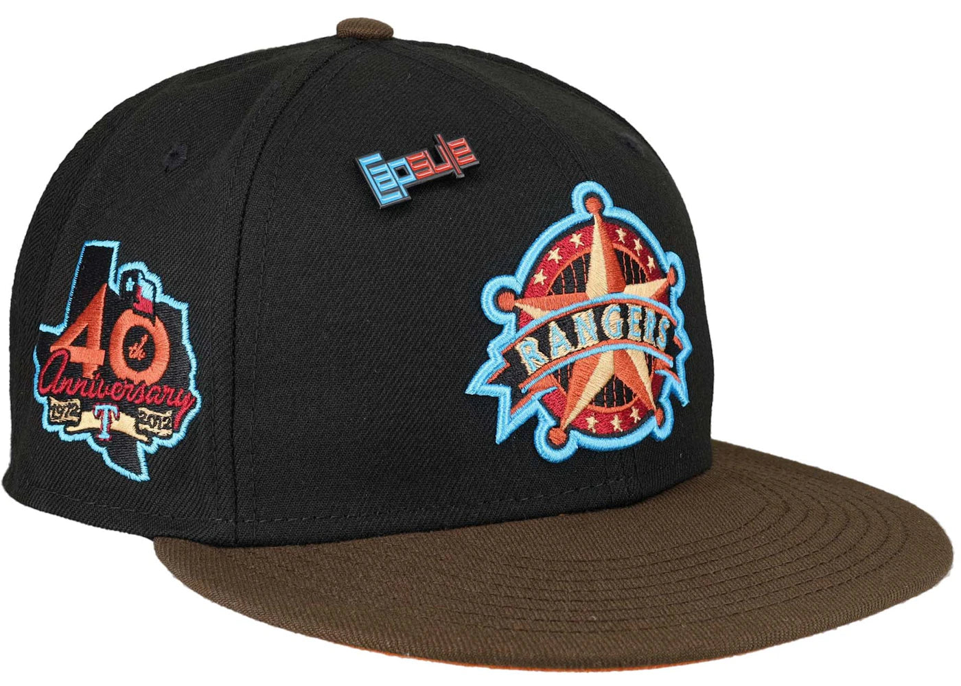 New Era Texas Rangers Capsule NOS Collection 40th Anniversary Patch 59 ...