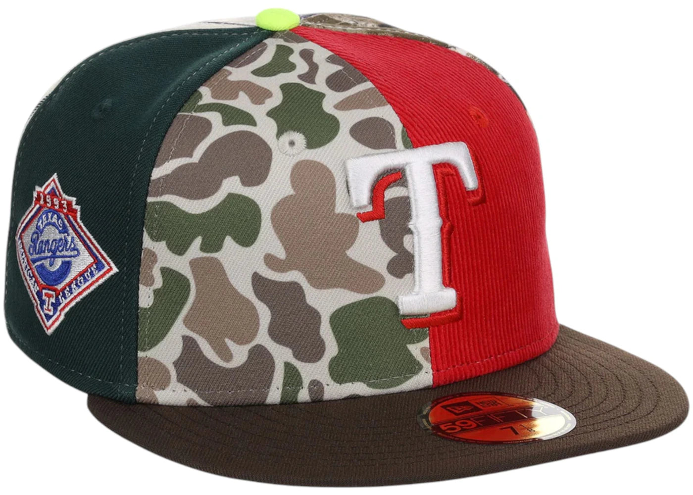 New Era Texas Rangers Chase B x MLB Maximal 59Fifty Fitted Cap Multi/Plaid/Pink