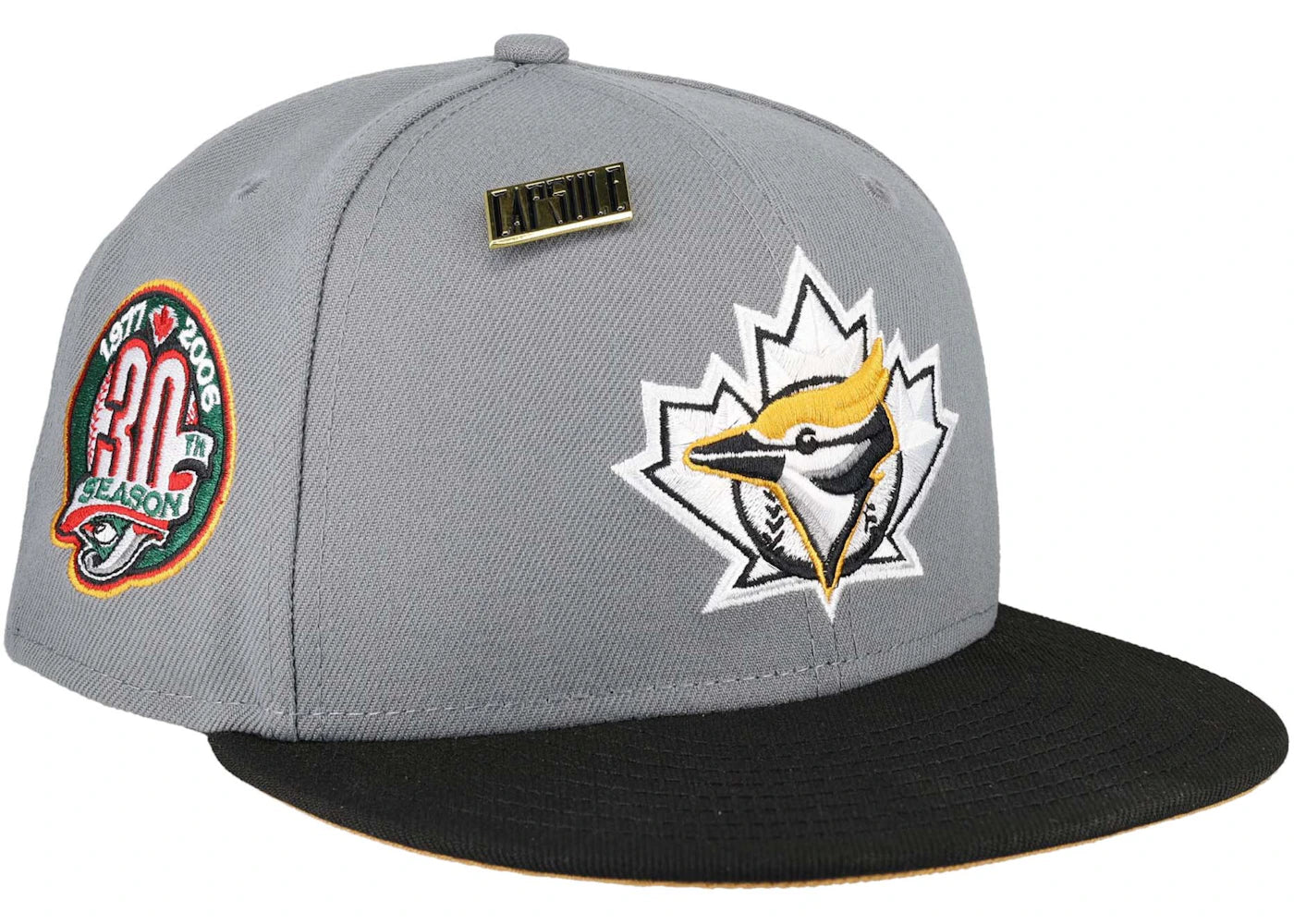 New Era Toronto Blue Jays Capsule Timber Collection 30th Season 59Fifty Fitted Hat Grey/Tan