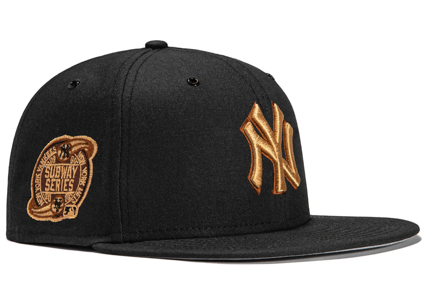 New Era x Hat Club Exclusive Aux Pack Vinyl New York Yankees Subway Series Patch 59Fifty Fitted Hat Black