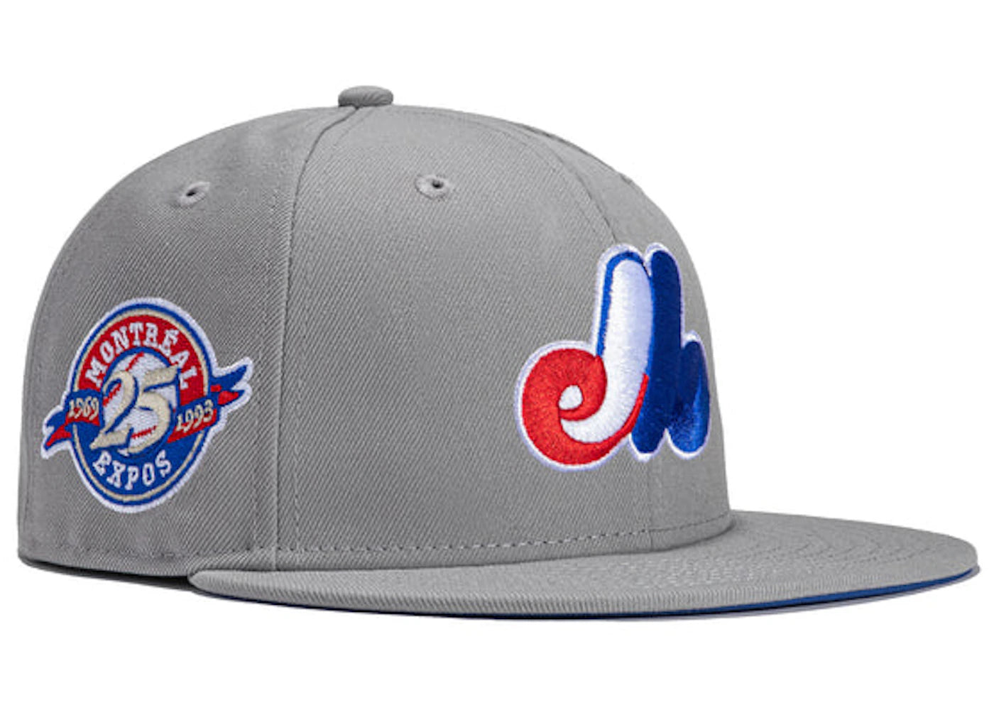 New Era x Hat Club Exclusive Grey OTC Montreal Expos 25th Anniversary Patch 59Fifty Fitted Hat Grey