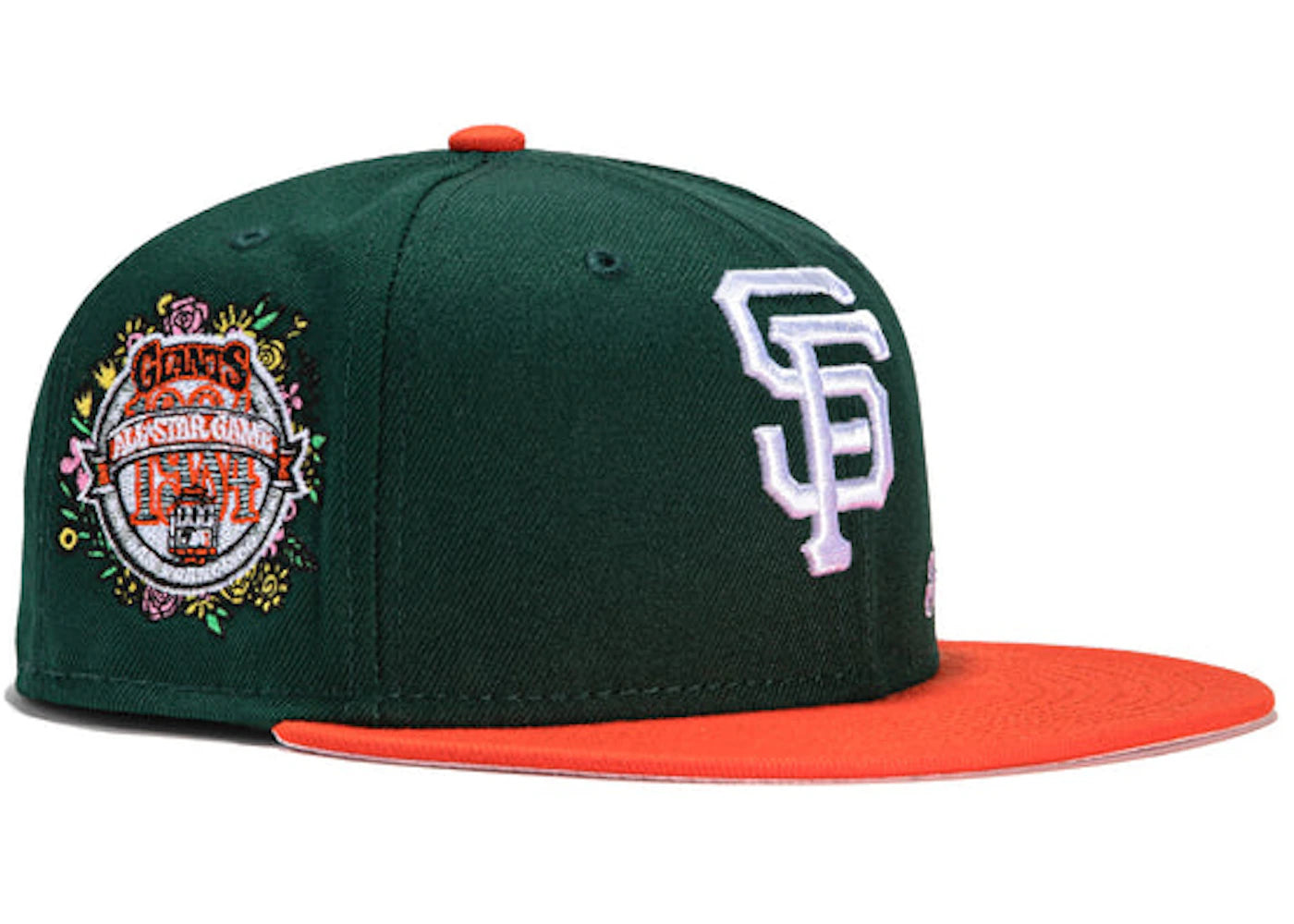 New Era x Hat Club Exclusive Jae Tips Forever San Francisco Giants 1984 All Star Game Patch 59Fifty Fitted Hat Green/Orange