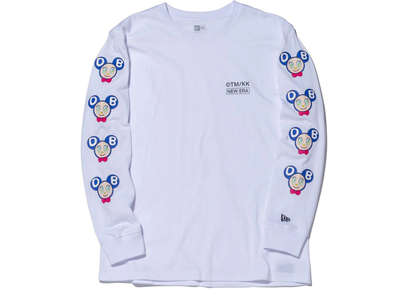 New Era x Takashi Murakami DOB Relaxed Fit L/S Tee White