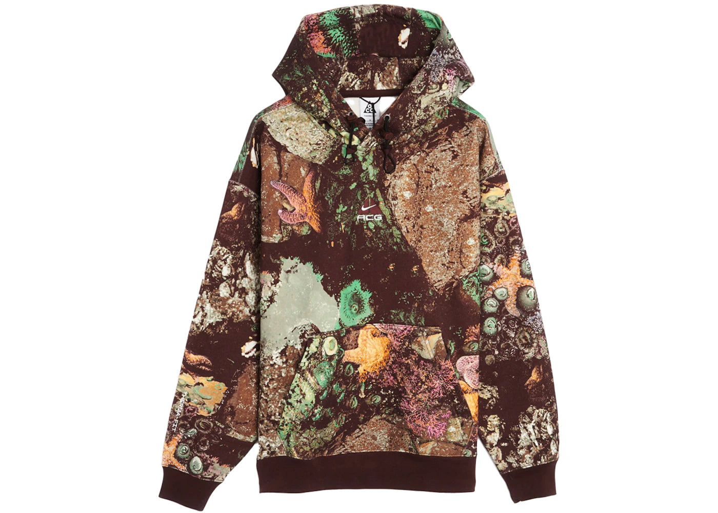 Nike ACG Therma-Fit Tuff Fleece Pullover Hoodie Orange