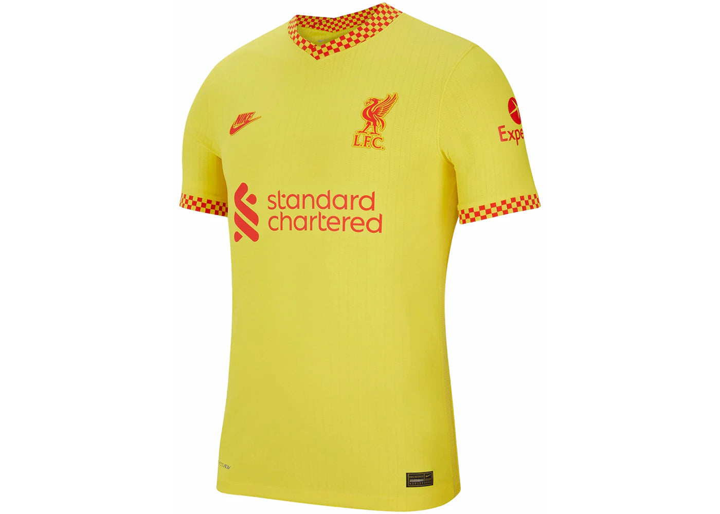 Nike ADV Vapor Liverpool FC 2021/22 Dri-FIT Jersey Chrome Yellow/Rush Red