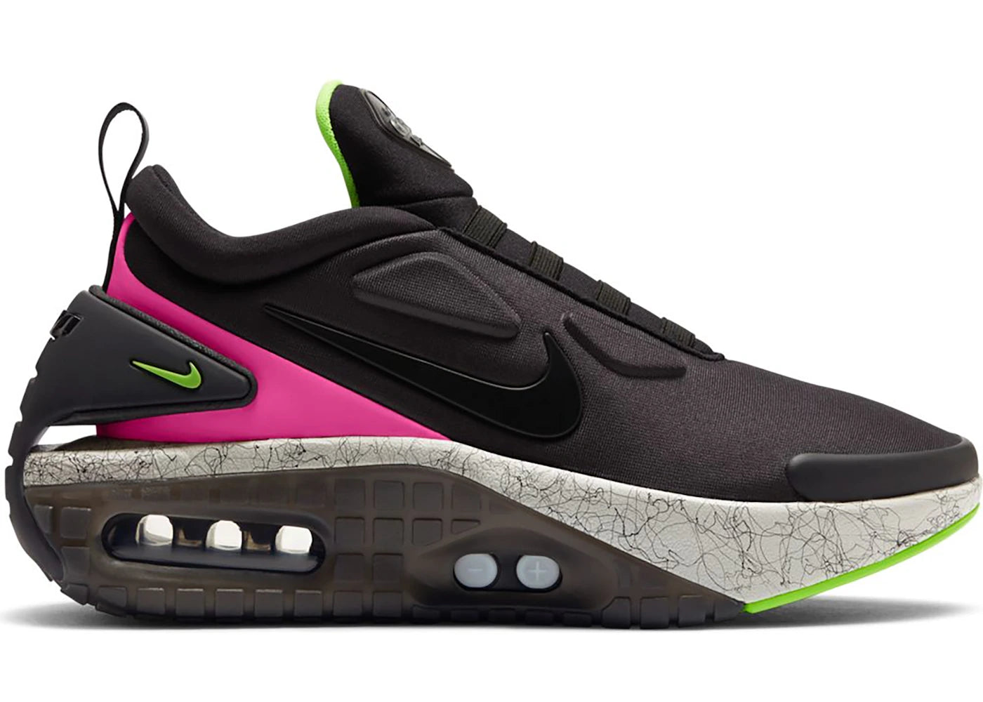 Nike Adapt Auto Max Black Laser Fuchsia Electro Green (UK Charger)