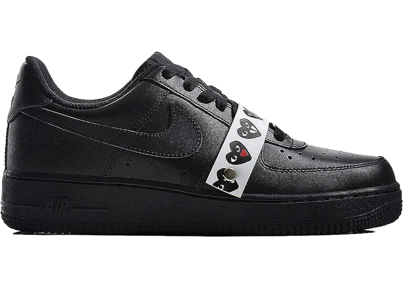 Nike Air Force 1 Low Comme Des Garcons Emoji Black