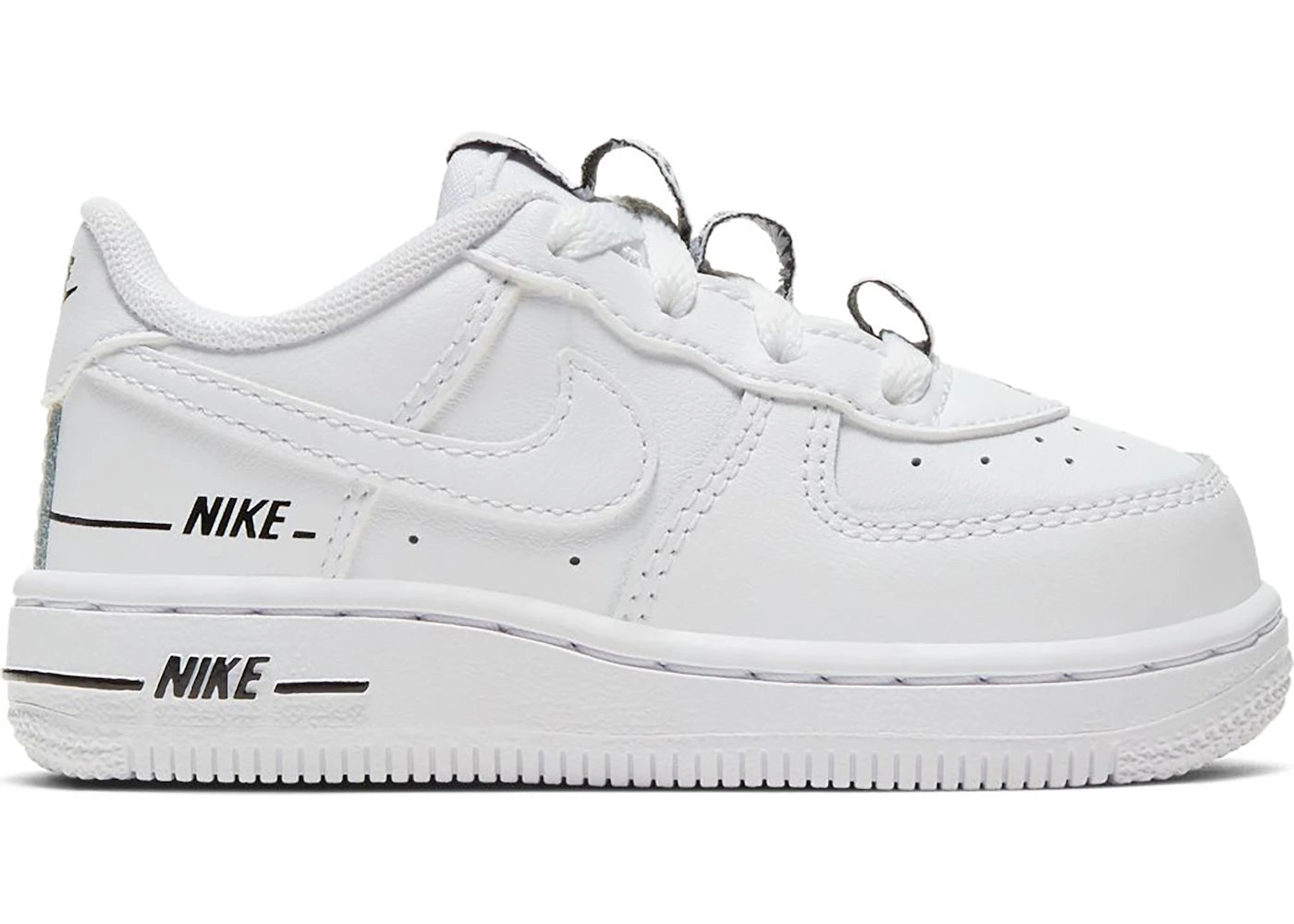 Nike Air Force 1 Low Double Air White Black (TD)