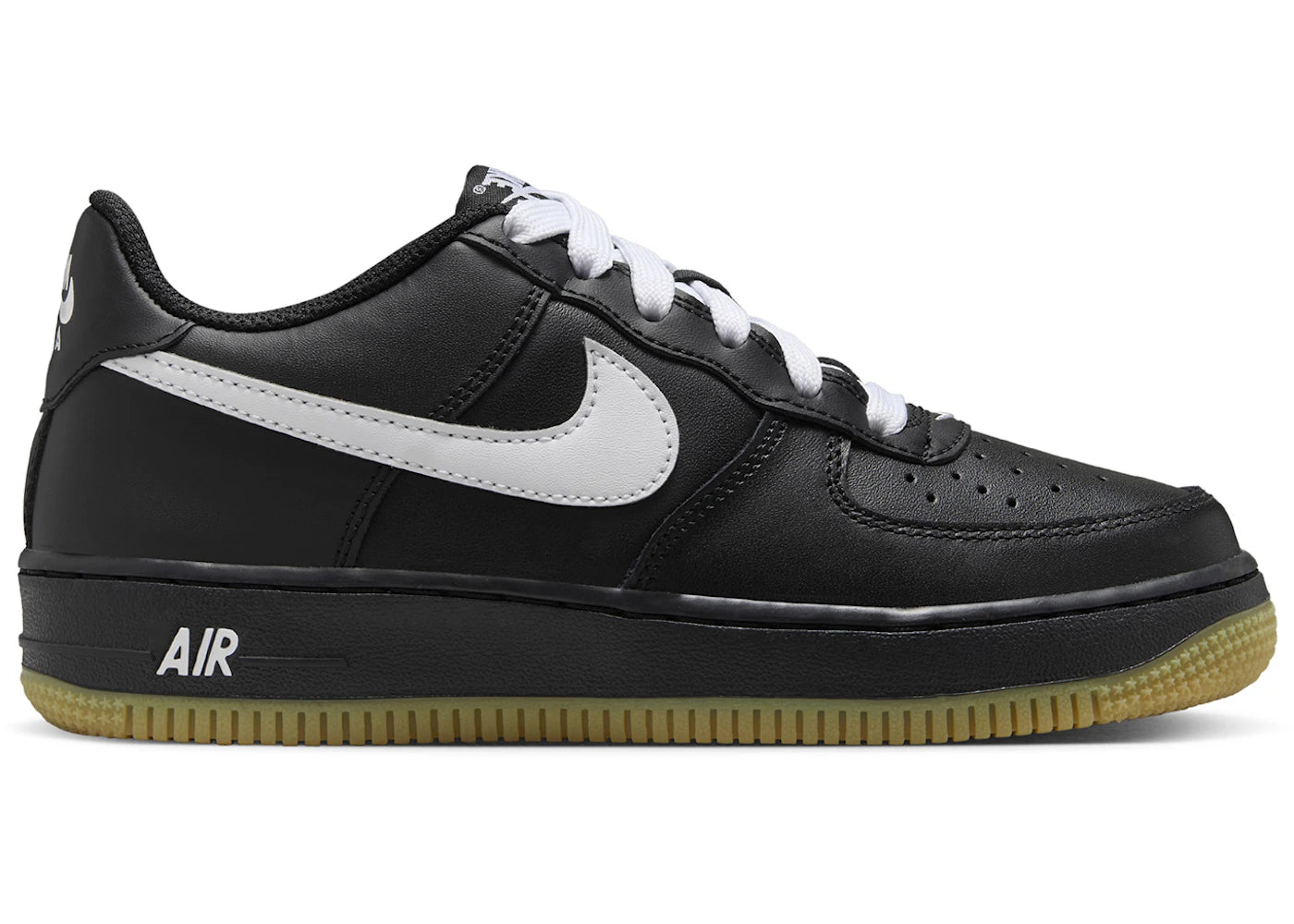 Nike Air Force 1 Low LV8 Black Gum Light Brown White (GS)