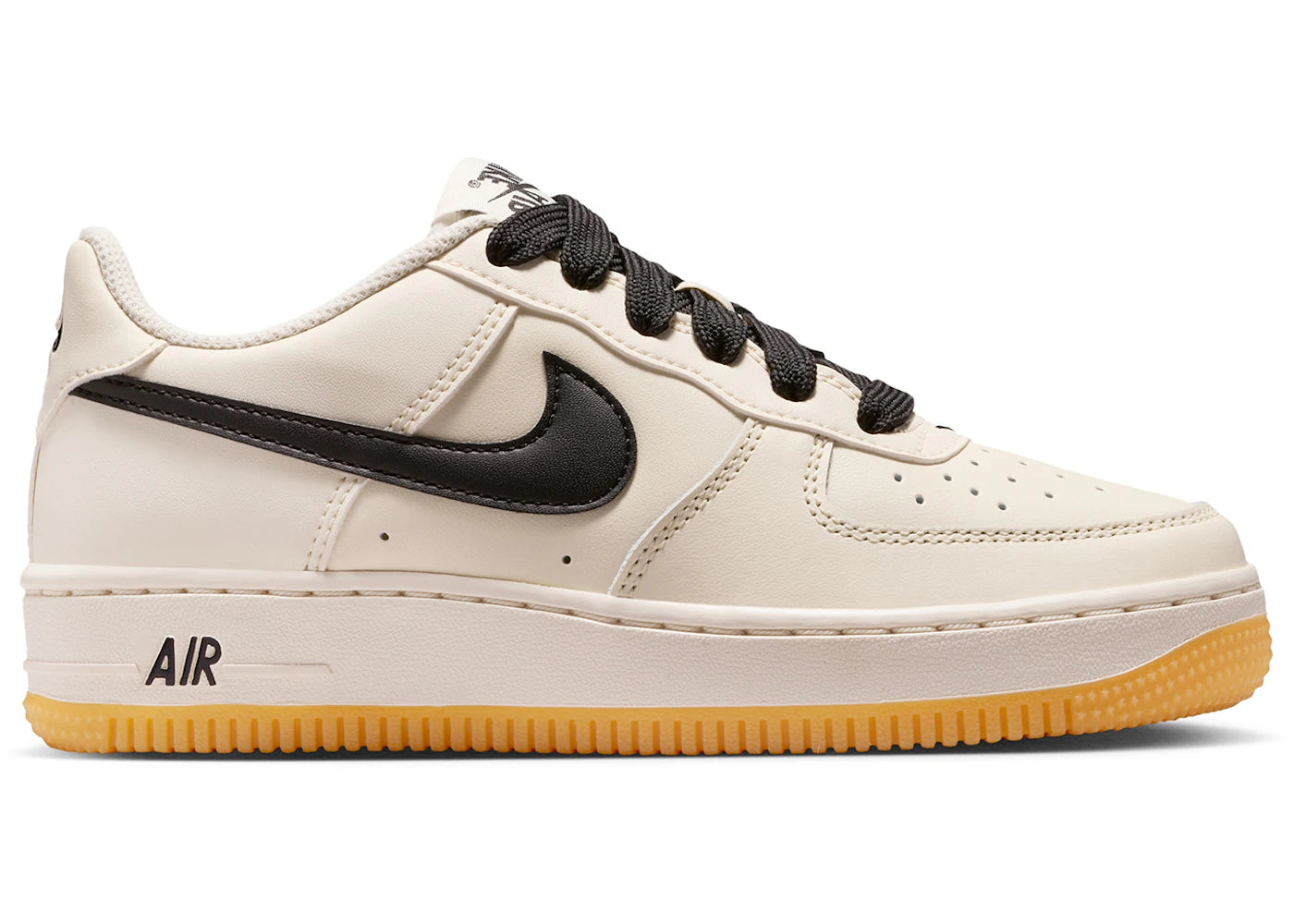 Nike Air Force 1 Low LV8 Soft Pearl Gum Black (GS)
