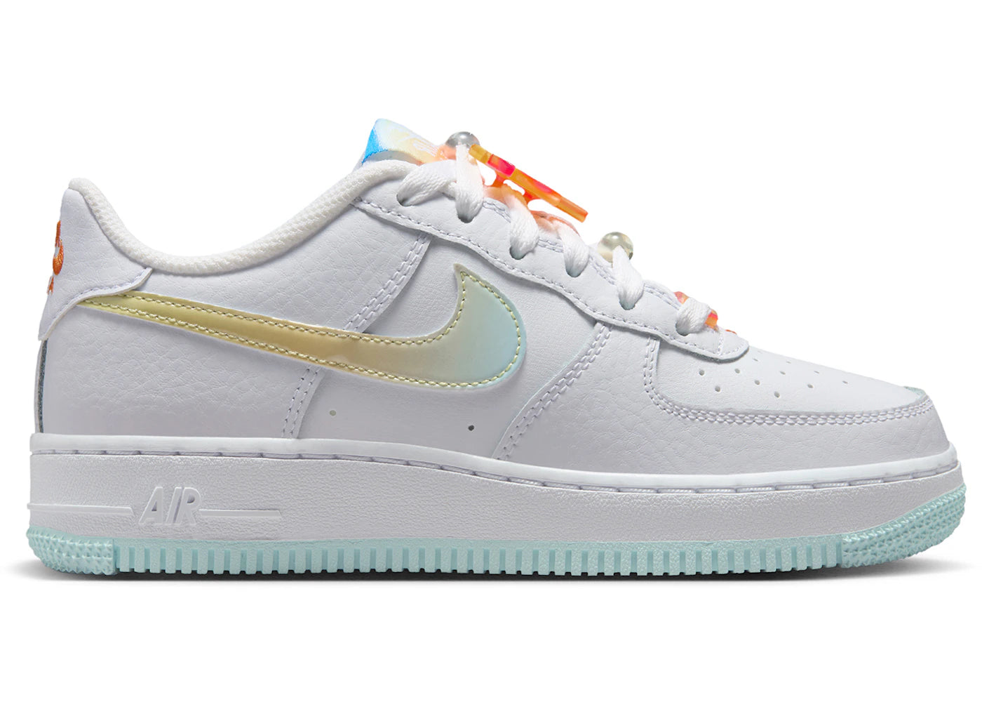 Nike Air Force 1 Low LV8 White Glacier Blue Multi-Color (GS)