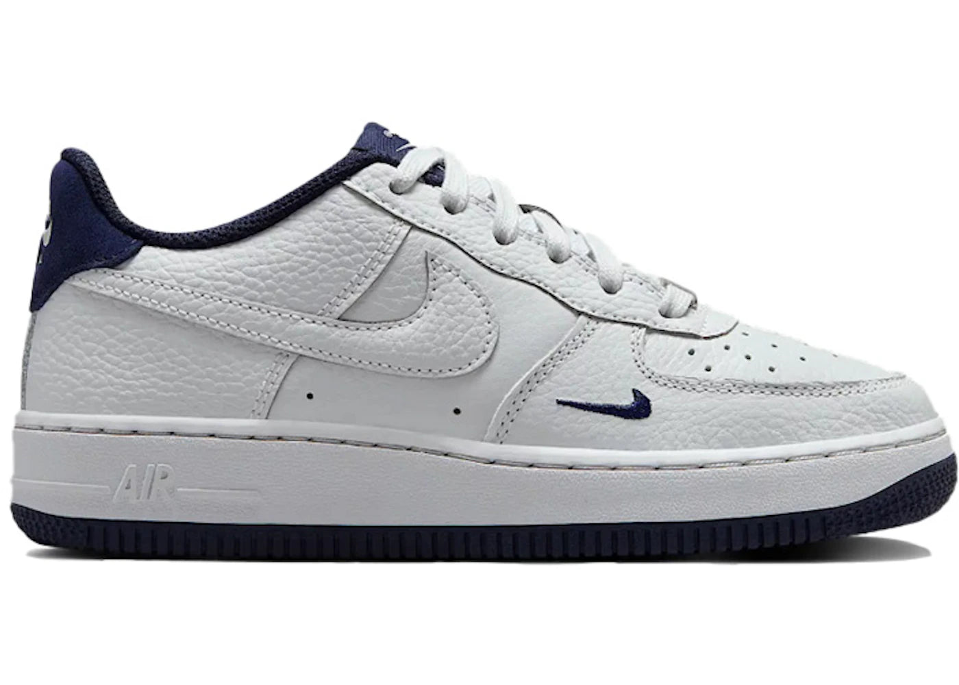 Nike Air Force 1 Low LV8 White Obsidian Mini Swoosh (GS)