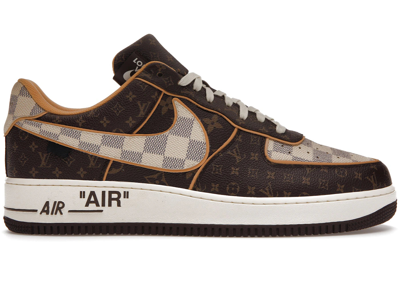 Louis Vuitton Nike Air Force 1 Low Monogram Brown Damier Azur