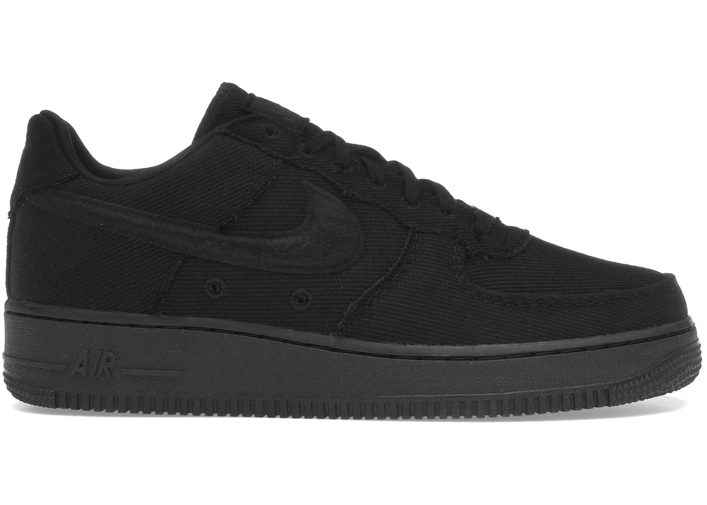 Nike Air Force 1 Low Triple Black Canvas