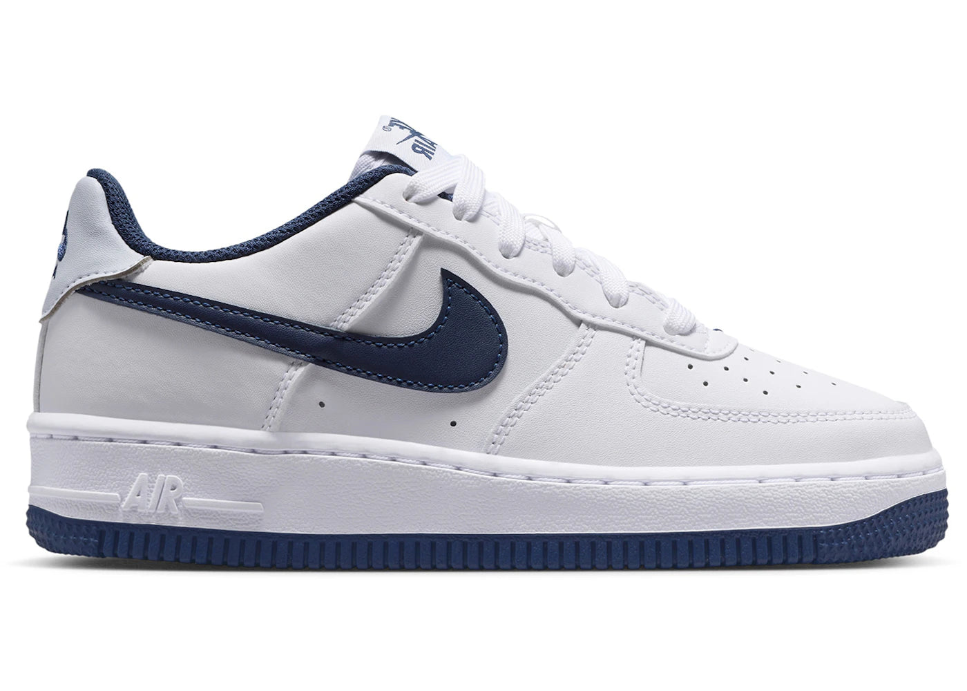 Nike Air Force 1 Low White Football Grey Midnight Navy (GS)