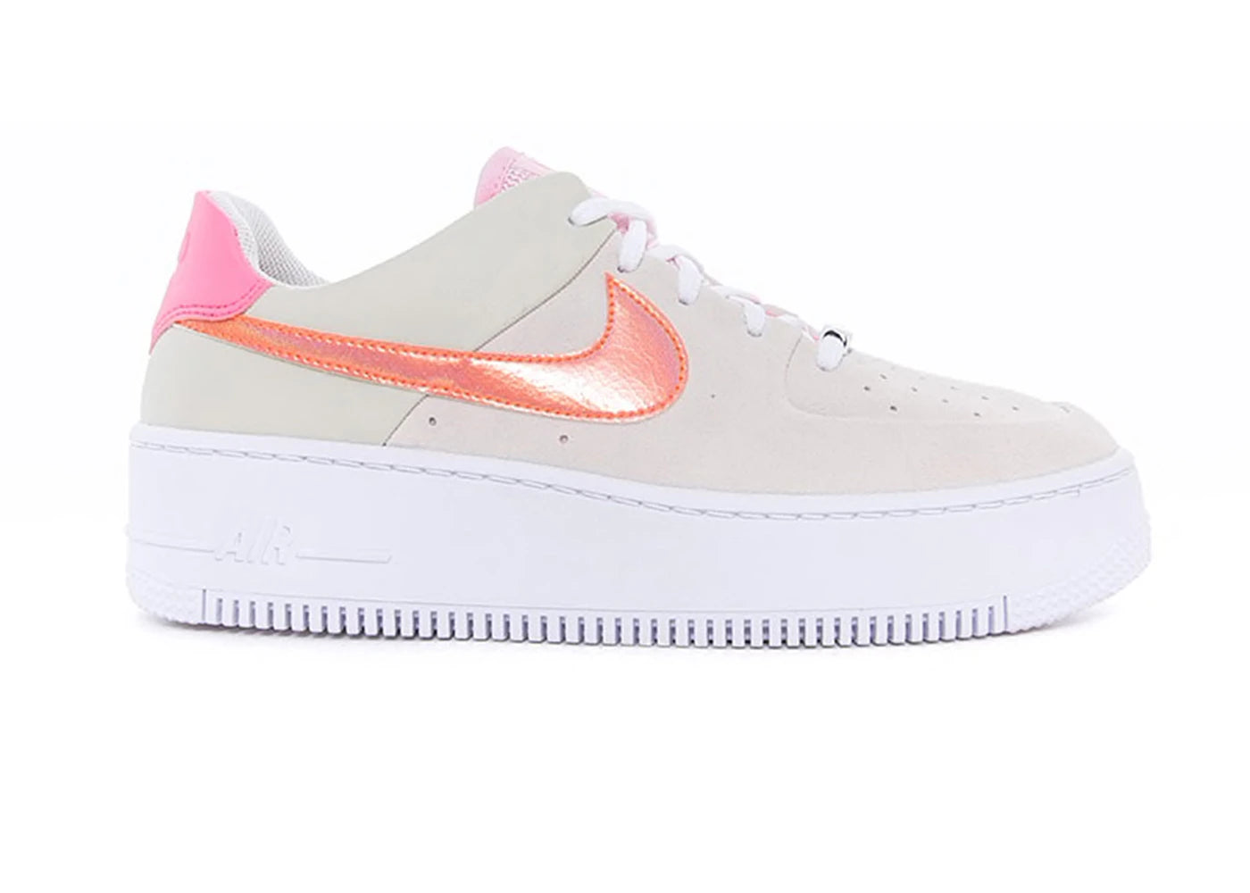 Nike Air Force 1 Sage Low Light Bone Hyper Crimson (Women's)