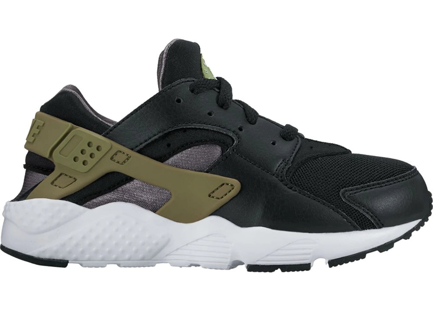 Nike Air Huarache Run Black Palm Green Dark Grey (PS)