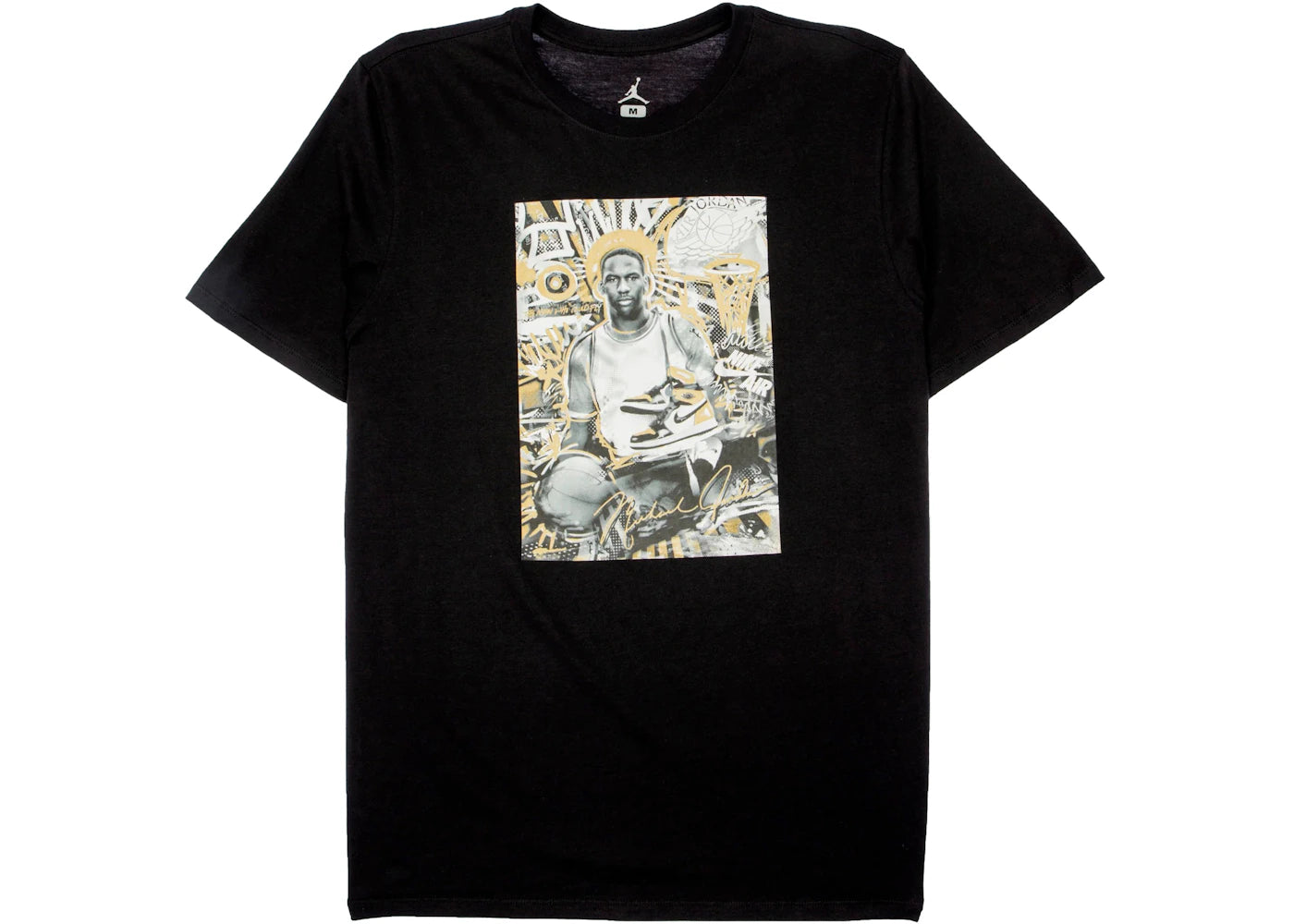 Nike Air Jordan Retro 1 Gold Top 3 Tee Black