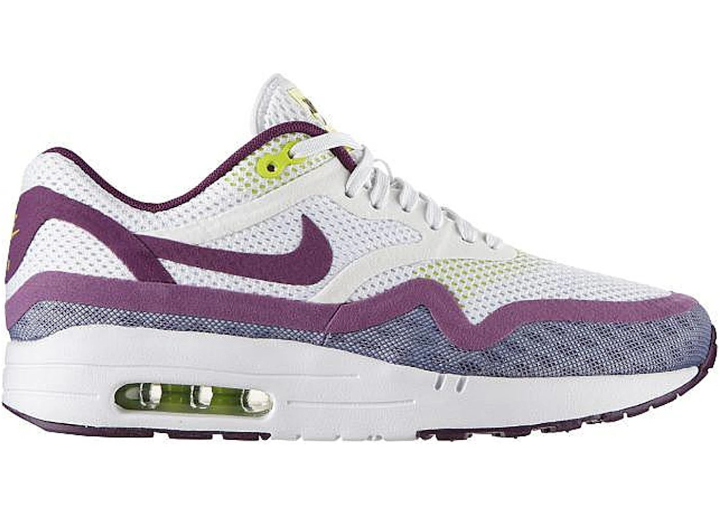 Nike Air Max 1 BR White Bright Grape Venom Green (Women's)