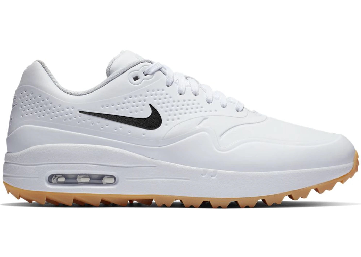 Nike Air Max 1 Golf White Gum Black Swoosh