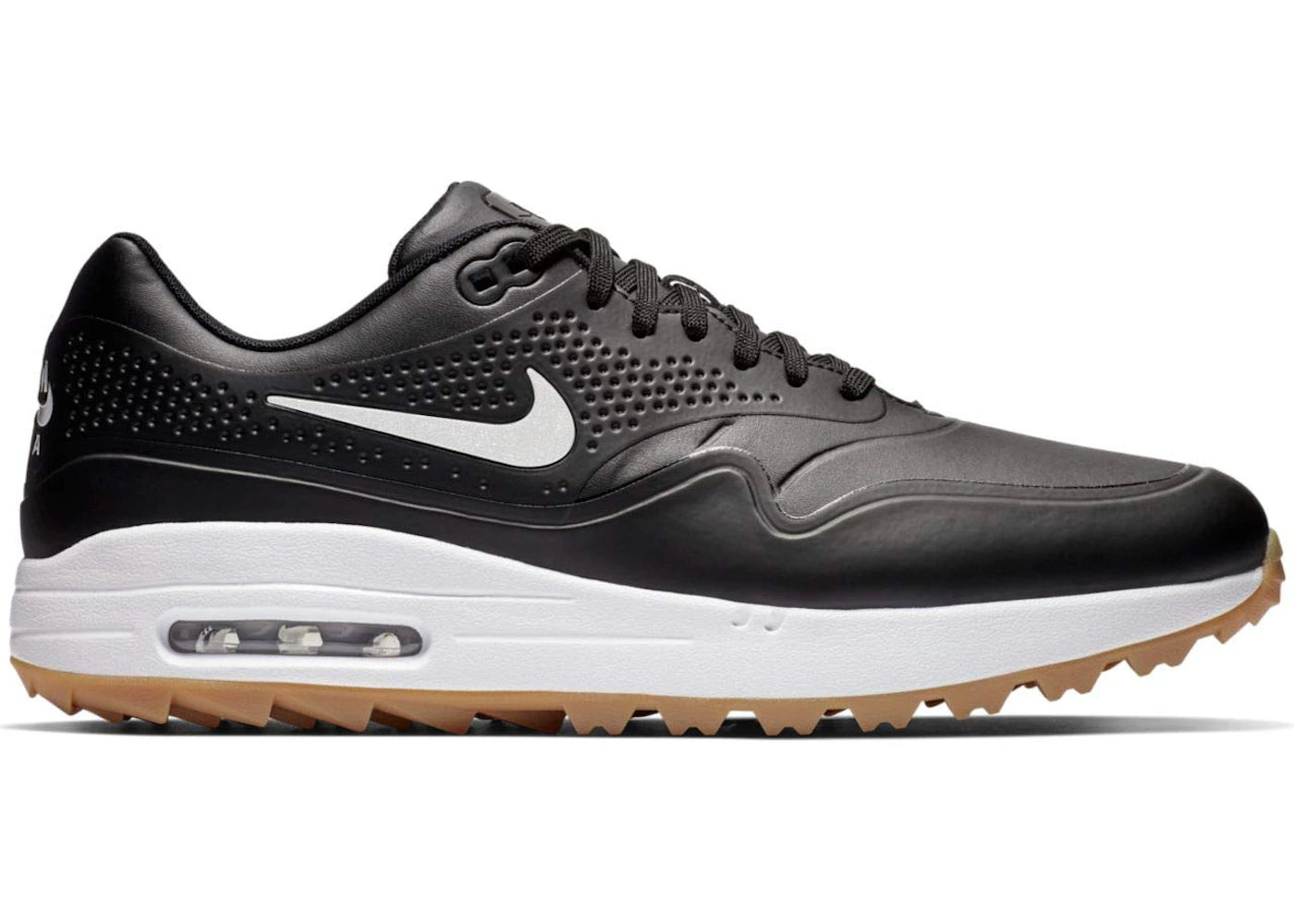 Nike Air Max 1 Golf Black Gum White Swoosh