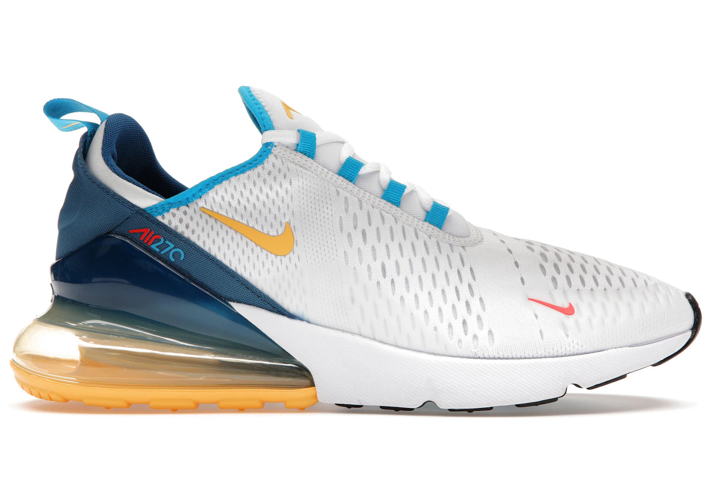 Nike Air Max 270 White Industrial Blue Citron Pulse