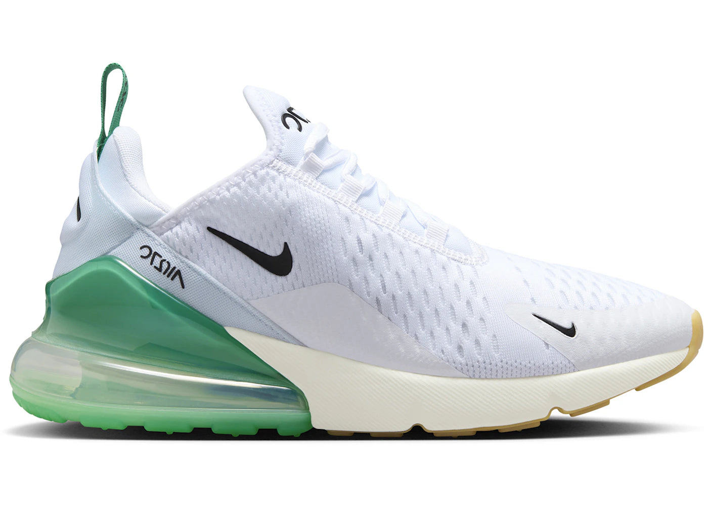 Nike Air Max 270 White Summit White Stadium Green Black (Women's)