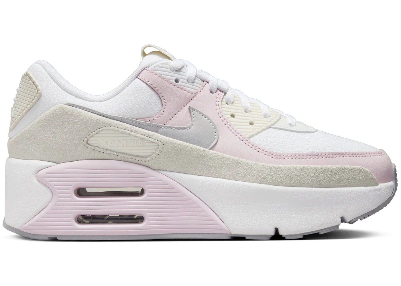 Nike Air Max 90 LV8 White Wolf Grey Summit White Photon Dust (Women's)