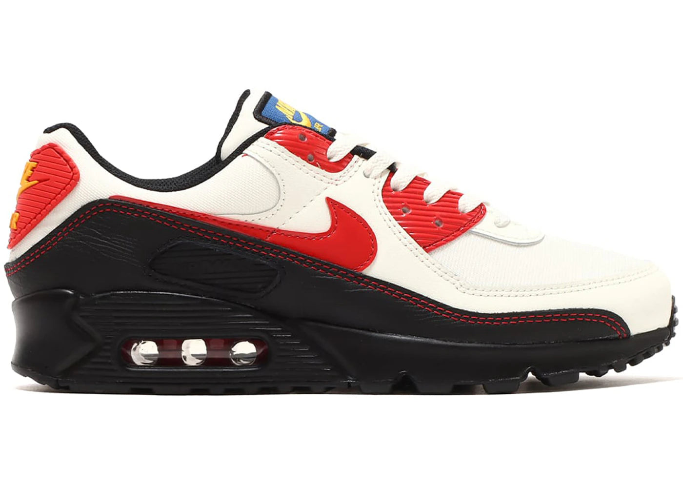 Nike Air Max 90 SE Sail Universtiy Red Black