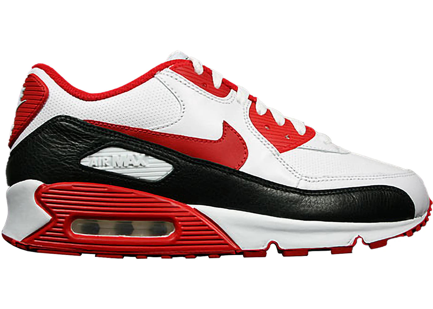 Nike Air Max 90 White Sport Red Black (Women's)