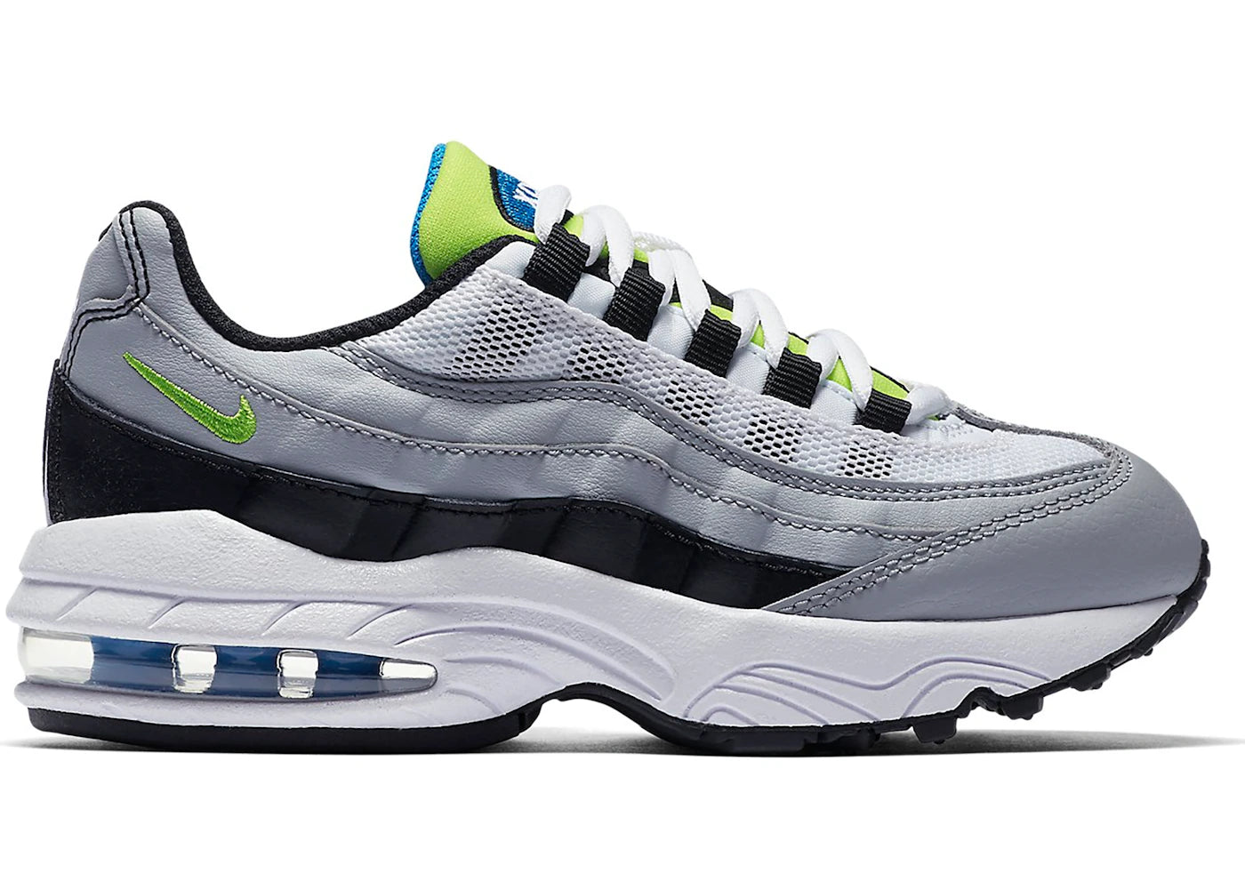 Nike Air Max 95 Wolf Grey Cyber Photo Blue (PS)