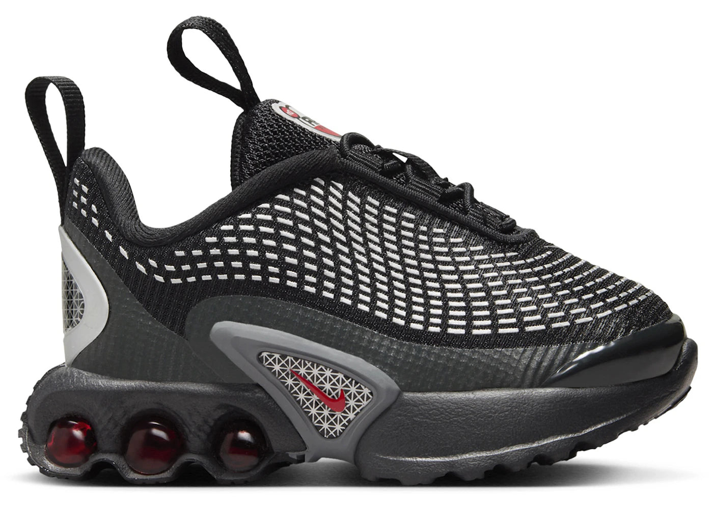 Nike Air Max Dn Black Metallic Silver University Red (TD)