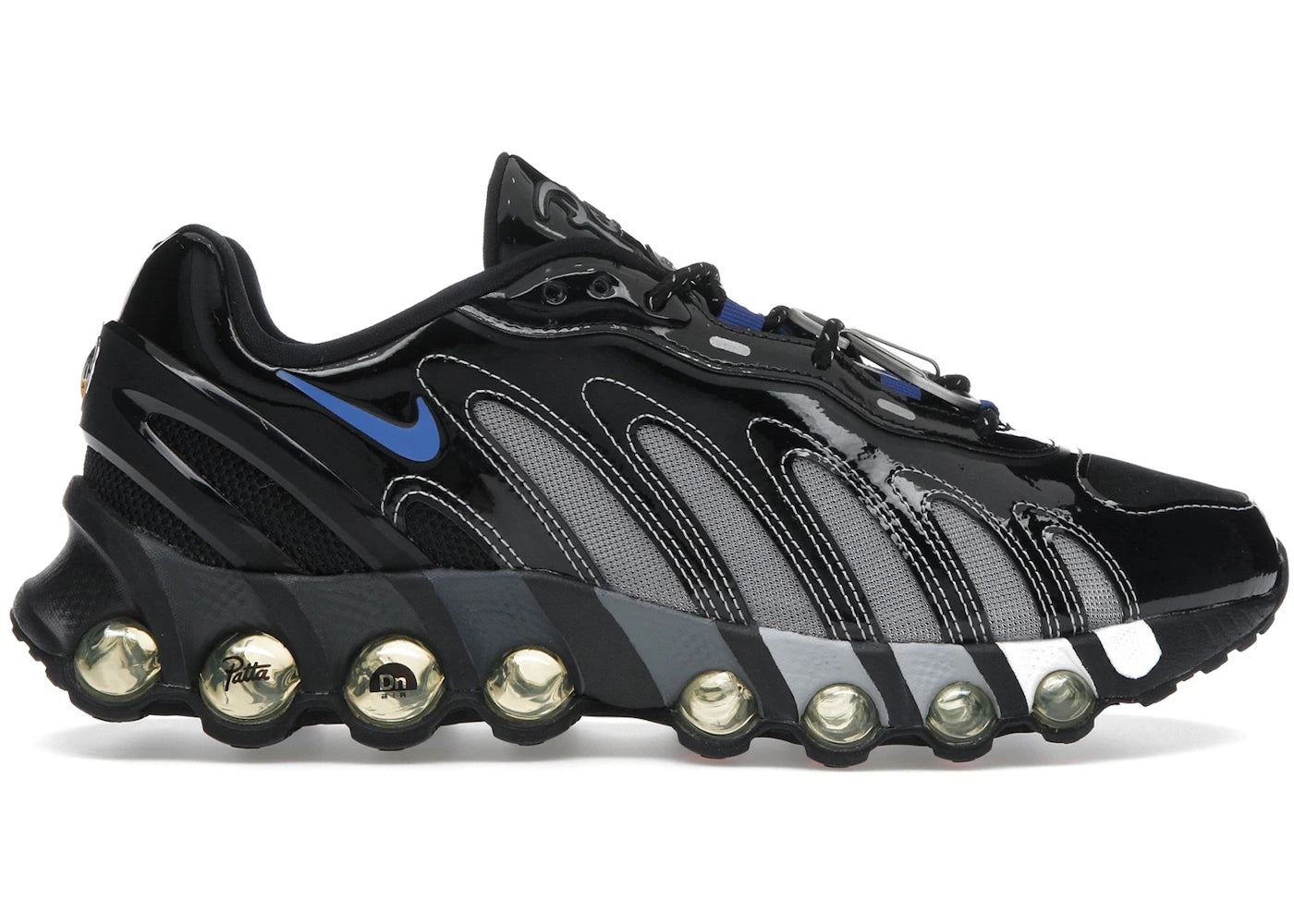 Nike Air Max Dn8 Patta Black Metallic Silver