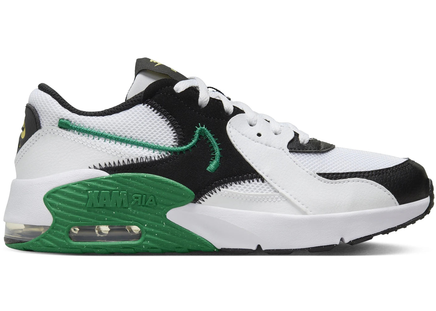 Nike Air Max Excee White Black Saturn Gold Malachite (GS)