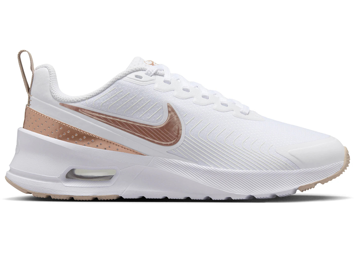 Nike Air Max Nuaxis White Sand Black Metallic Red Bronze (Women's)