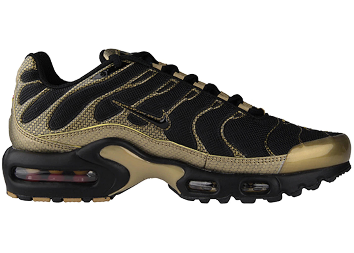 Nike Air Max Plus Black Gold Woven