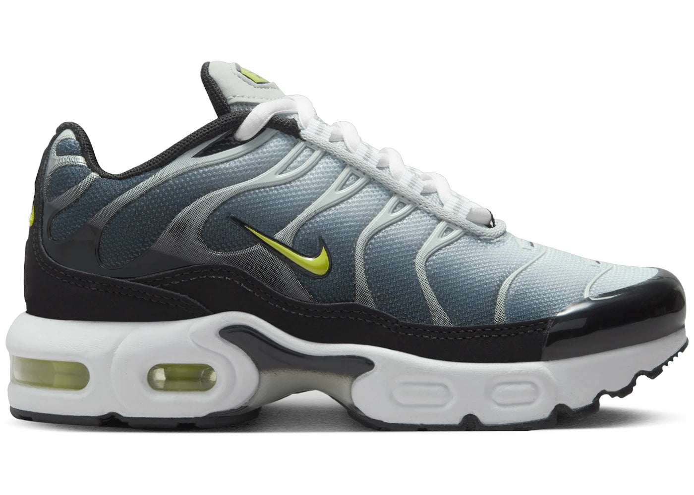 Nike Air Max Plus Black Light Silver White Bright Cactus (PS)