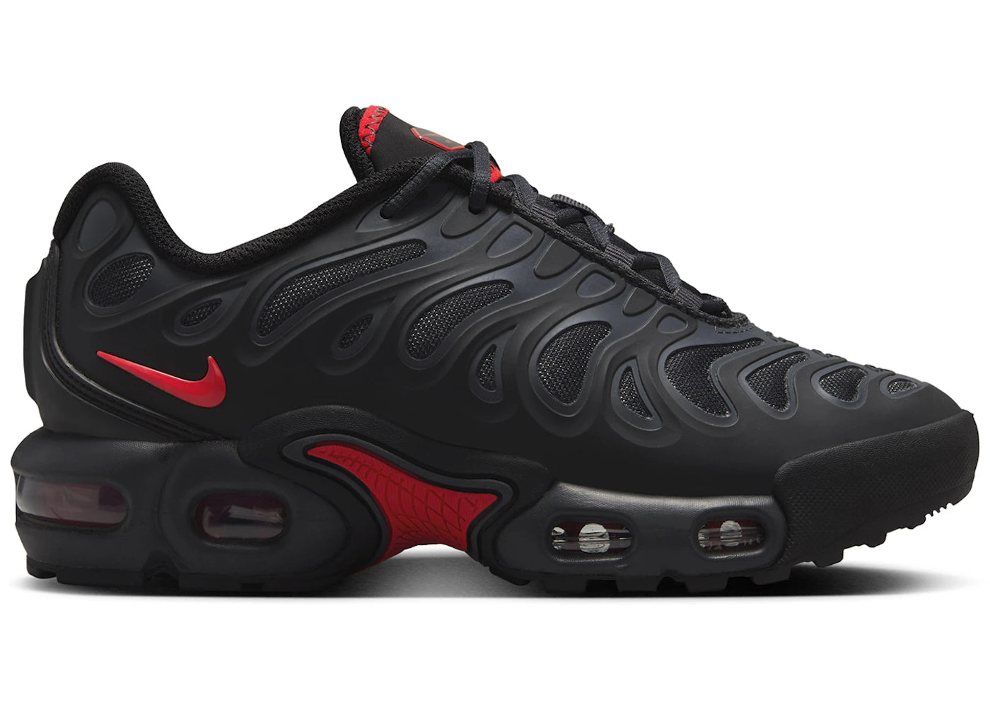 Nike Air Max Plus Drift Black Dark Smoke Grey University Red (GS)
