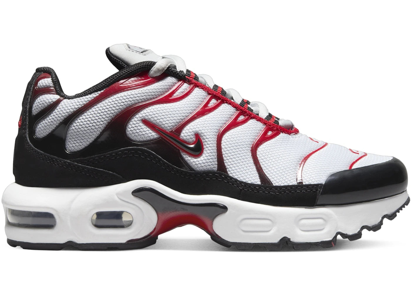 Nike Air Max Plus Pure Platinum Black White University Red (PS)